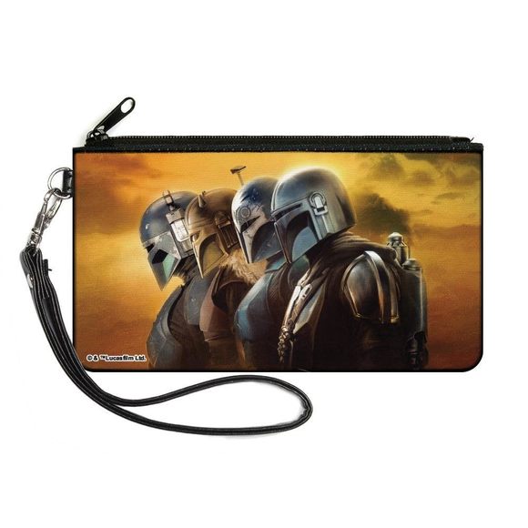 Star Wars Wallet, Zip Clutch, The Mandalorian Series Poster Grouose :v - Picture 1 of 2